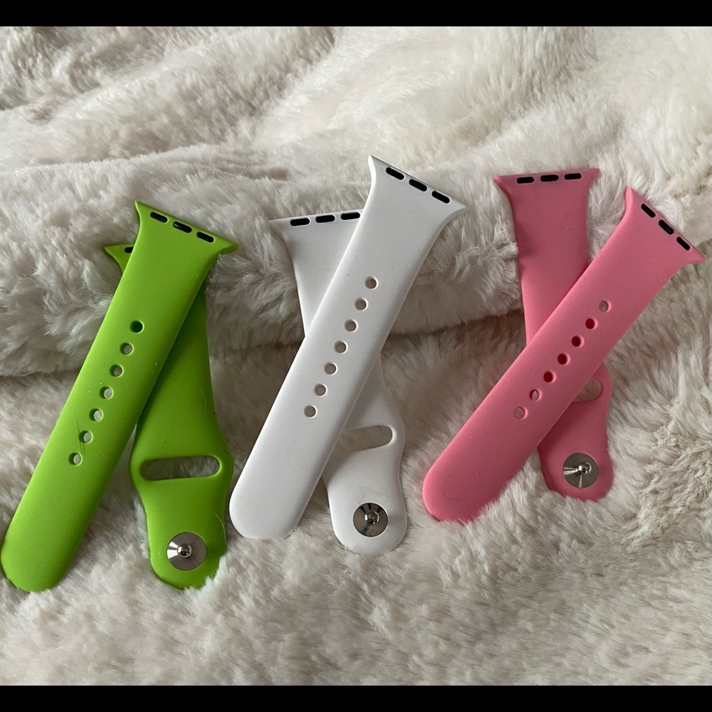 Silicone Watchband set - Apple Watch compatible 38mm / 40mm